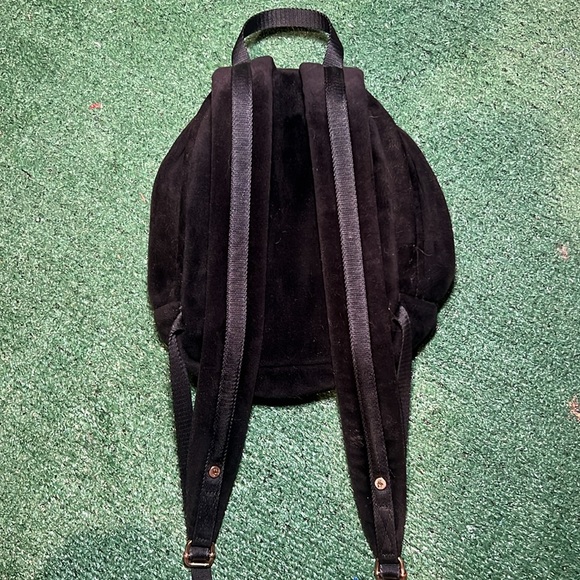 Juicy Couture Mini Backpack - Black Velour - Y2K - Picture 3 of 7